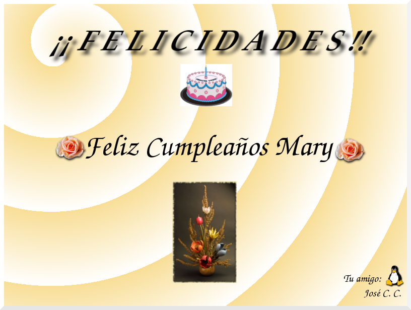 Feliz Cumpleaos Mary